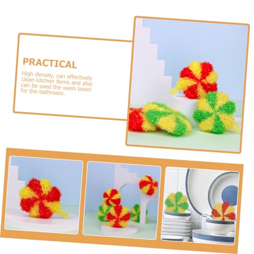 COHEALI 10 Peças Panos De Prato Redondos Pano De Prato Toalhas Limpas Panos De Limpeza Pendurados Pa