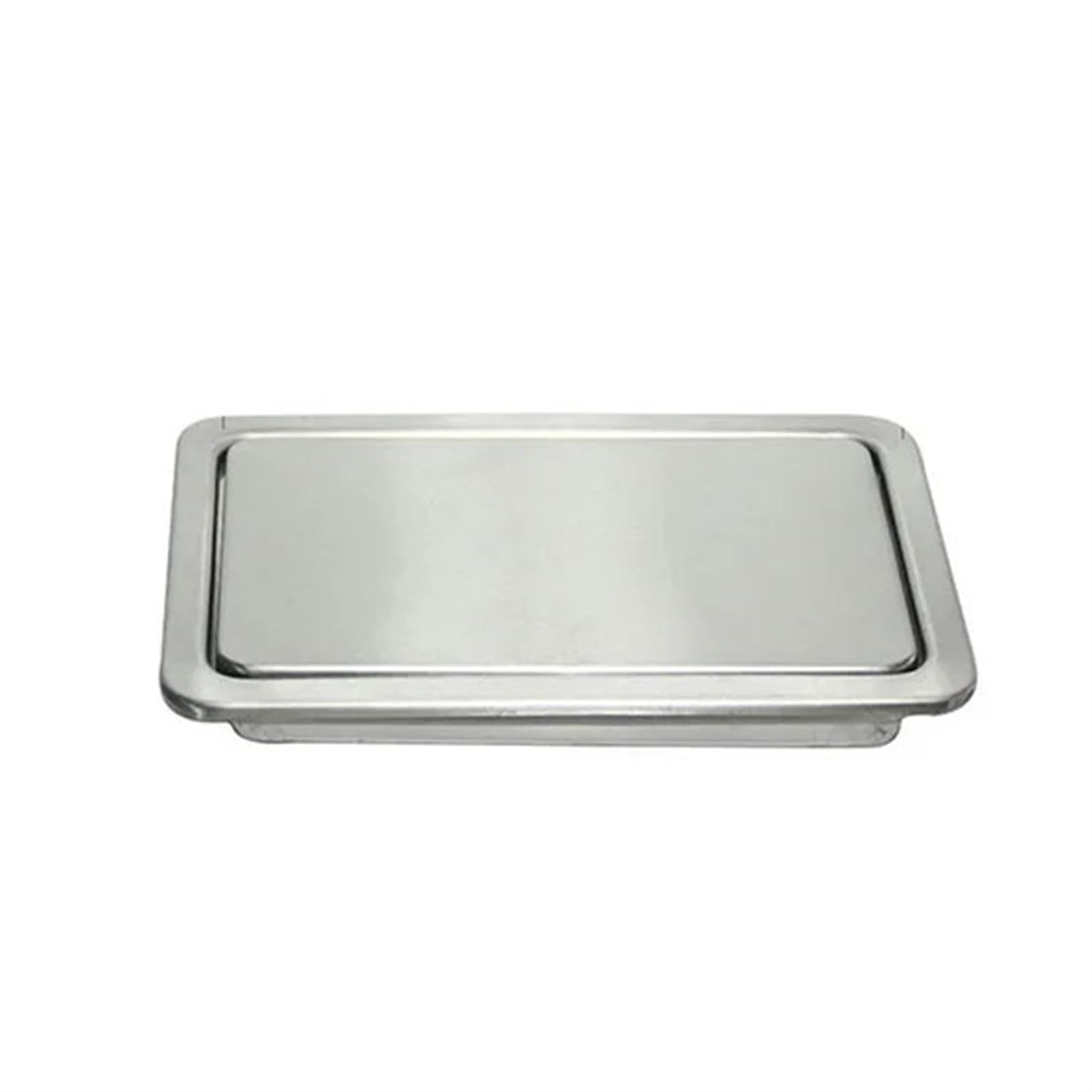Trash Can Top Bins Built-in Countertop Trash Bin Lid and Waste Chute, Stainless Steel Balance Flap Cover, Grommet Swing Can