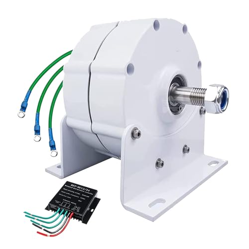 Generador de imán permanente de baja velocidad de 12 V, 24 V, 48 V, motor generador de imán permanente sin engranajes, adecuado para turbinas eólicas y turbinas, 10000 W-12 V