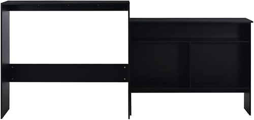 Miniatura 4 de YUHI-HQYD Mesa de bar con 2 mesas mesa de vinos mesa de consola soporte de exhibición mesa interior movible perfecta para comedor cocina bar salón