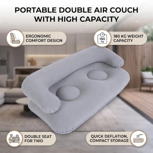 Sofá hinchable de PVC premium de alta resistencia para salones modernos y exteriores 5