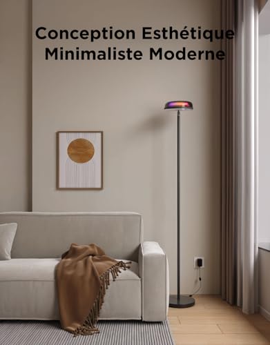Lampadaire salon RGBIC d'éclairage ondulé blanc chaud et froid Govee - 6