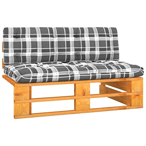 Somanki Sofá Central palets jardín Madera Pino impregnada marrón Miel, Sofas De Salon, Sofa Relax - 3066530