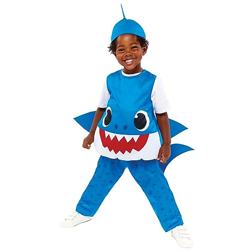 Amscan - Officially Licensed Baby Shark Blue Daddy Kids Fancy Dress Costume Age: 1-4 Years