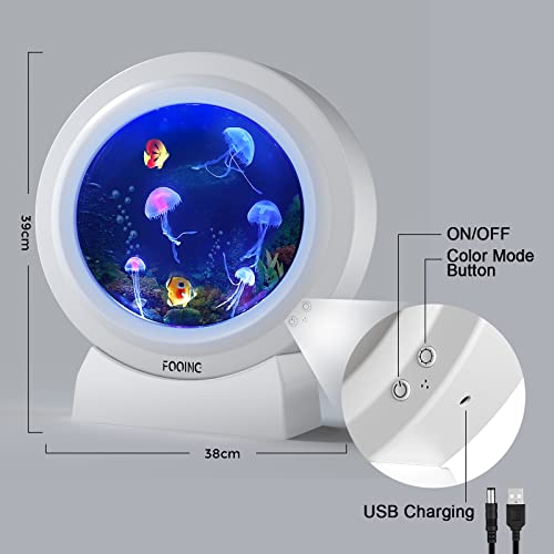 Jellyfish Lava Lamp, 17 Color Changing Jelly Fish Tank Mood Lamps For Home Office Room Desktop Decoration, Jellyfish Aquarium Night Light Christmas Gifts For Kids Teens Girls Boys Adults #TOP5