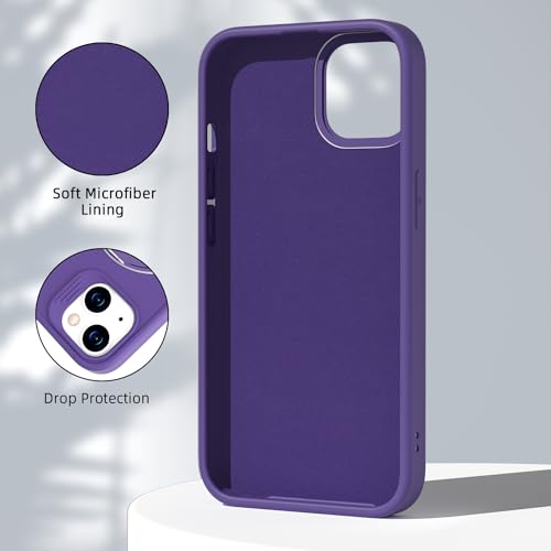 Coque silicone iPhone 14 compatible MagSafe avec finitions premium et verres - 6