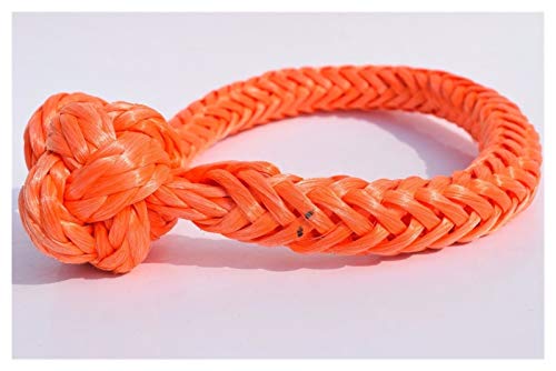 Cuerda del cabrestante con grilletes de naranja 20mm x 80mm para rescate de ATV 2