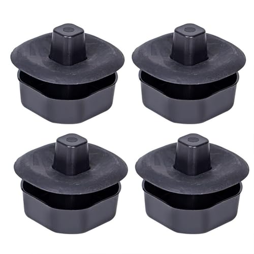 Support de ruche en plastique robuste pour soutien extérieur - Résistant aux intempéries - Base de support de pied de 18 x 12 x 18 cm, noir (lot de 4 ou 8) - Compatible (4 pièces)