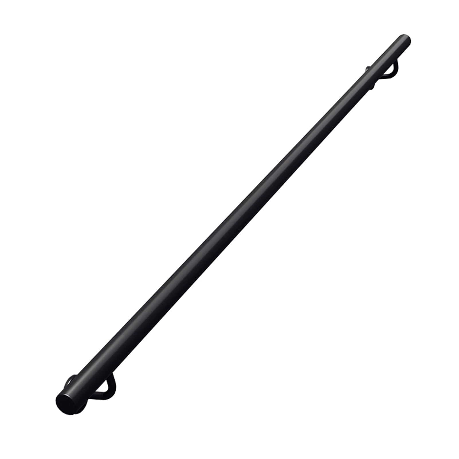 Handlauf für Treppen Schwarz Treppengeländer Innen Außen Industrielle Metall Treppenhandlauf Geländer Handläufe Rutschfester Handlauf mit Rutschfestem Wandhandlauf für Garten (110CM)
