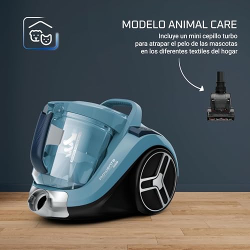 Rowenta Compact Power XXL Aspiradora con cable sin bolsa, motor EffiTech, depósito suciedad 2,5L, tecnología ciclónica, cabezal alta eficiencia, accesorio para mascotas, aspiradora silenciosa, RO4871 - imagen 2