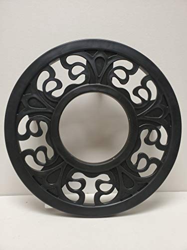 Big Roll; Easy Rolling; Decorative,Heavy Duty Plastic;Patio Caddy Plant And Pot Mover; 360° Swivel Locking Wheels; Durable Plastic; Indoor, Outdoor Home And Garden Tool;16 Inch (Black) #TOP2