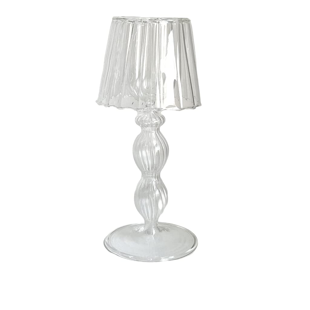 ZZTWER candlesticks candelabra Vingtage Glass Candle Holder,Candlestick Table Lamp Shape Romantic Wedding Party Decor Home Decoration Desktop fireplace decor candle holders