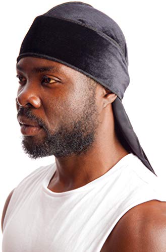 Puro Prof. Best Wave durag for Men, Velvet Premium du rag 360 and 720 Black Wave