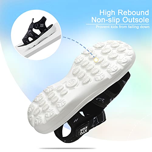Stq Kids Toddler Sandals Boys Open Toe Outdoor Summer Sports Shark Sandals 5 M Us Toddler #TOP2