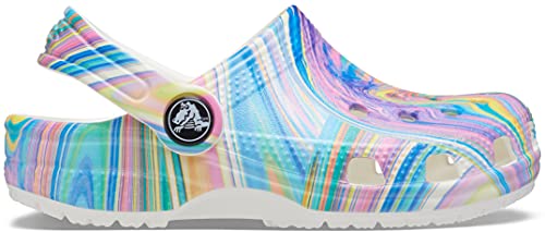 Crocs Unisex Child Classic Tie Dye Clog, Pastel Swirl, 4 Toddler #TOP5