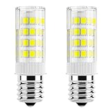 2Pack KEI D28A KEL2811 5304517886 5304498578 KEI D28M KEL 2815 Refrigerator LED Light Bulb Replacement AC100-265V 3.8W E17 Intermediate Base Freezer LED Lamp, Cool White 6000K