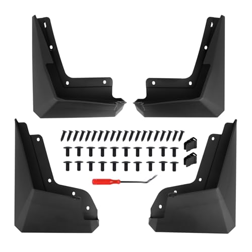 Image of Mud Flaps for Tesla Cybertruck 2025 2024 Accessories Splash Guards Fender Wheel Tire Mudguards Front and Rear Set of 4 No Drilling Required