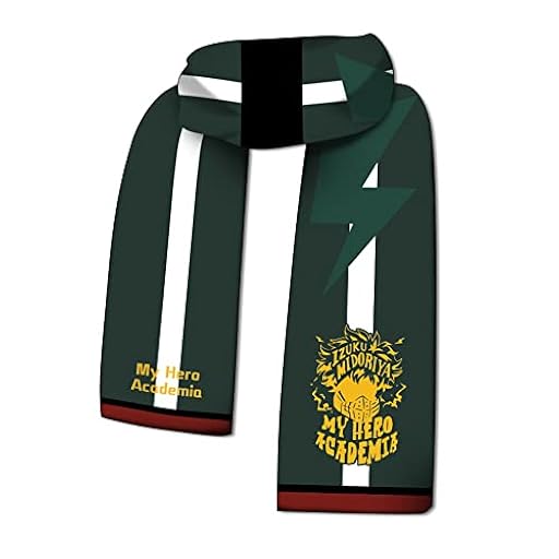 My Hero Academia Bufanda Anime Midoriya Izuku/Todoroki Shouto/Bakugō Katsuki Bufanda suave y cómoda invierno cálida bufandas unisex para niños, Midoriya Izuku, | Ya disponible en tu tienda friki favorita! En mundofriki.es!
