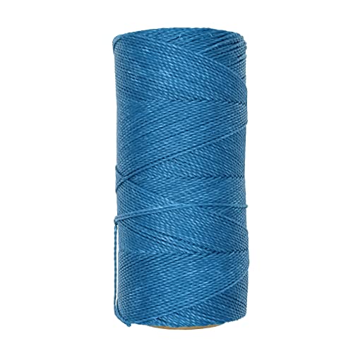Linhasita Waxed Thread 100 g / 170 m Polyester 1 mm Thick Macrame, 30 Colours blue turquoise, 170 metros / 100 gr - Image 3