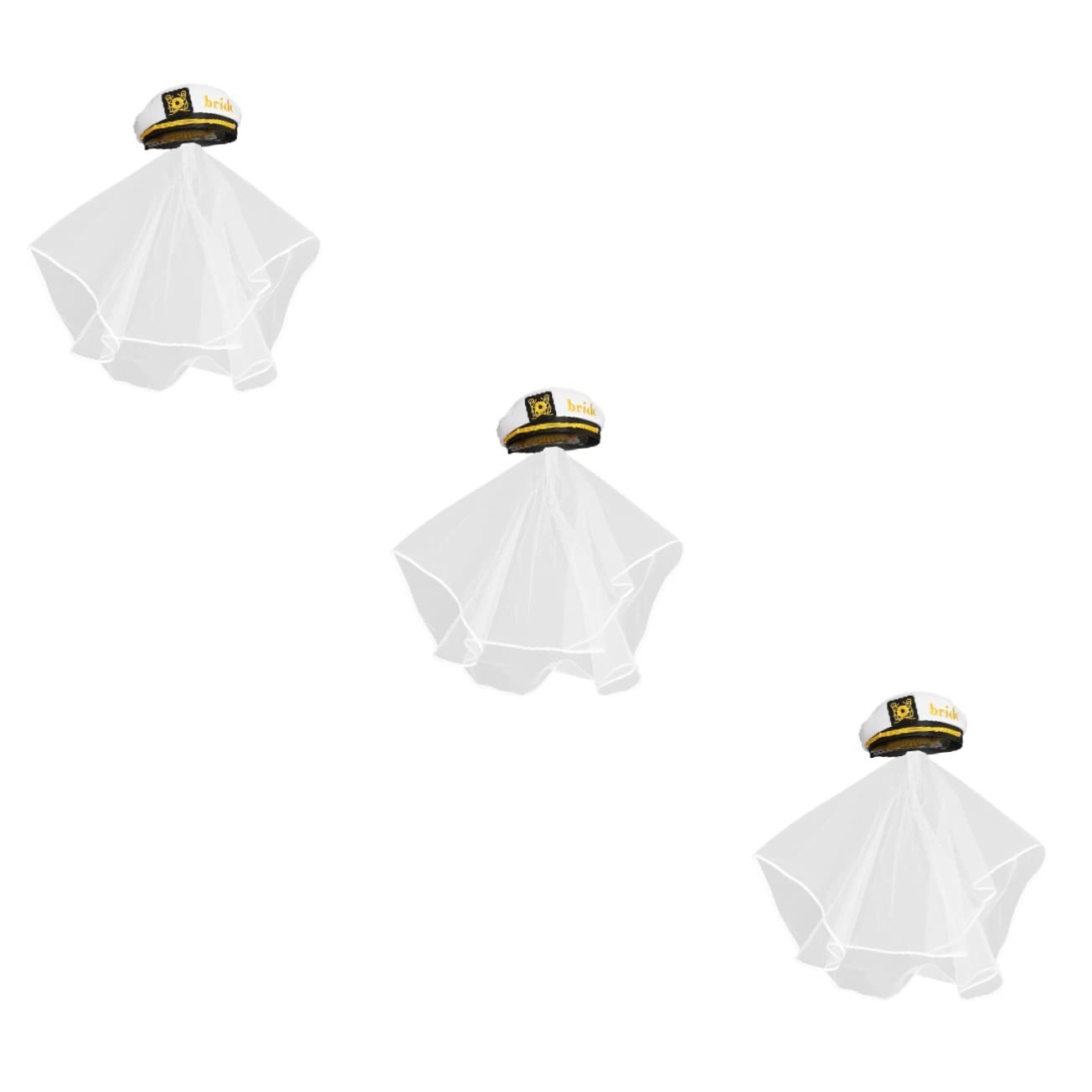 PRETYZOOM 3 Uds Sombrero De Nupcial Sombrero De Novia Velo Despedida De Soltera Fiesta s De De Con Velo Decoraciones Nupciales Yate