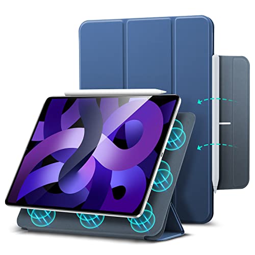 ESR Rebound Magnetic Compatible with iPad Air 5th Generation Case (2022), iPad Air 4th Generation Case (2020), iPad Pro 11 (2018), Magnetic Attachment, Auto Sleep/Wake, iPad Air 5/4 Case, Navy Blue ESR Rebound Magnetic Compatible with iPad Air 5th Generation Case (2022), iPad Air 4th Generation Case (2020), iPad Pro 11 (2018), Magnetic Attachment, Auto Sleep/Wake, iPad Air 5/4 Case, Navy Blue