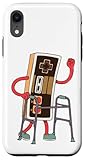 Joystick Grandpa with Cane Illustration