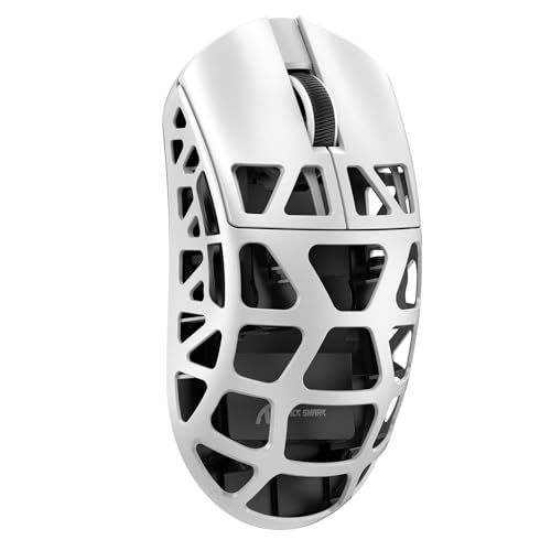 Souris gaming sans fil ATTACK SHARK R3 Bluetooth et filaire blanche