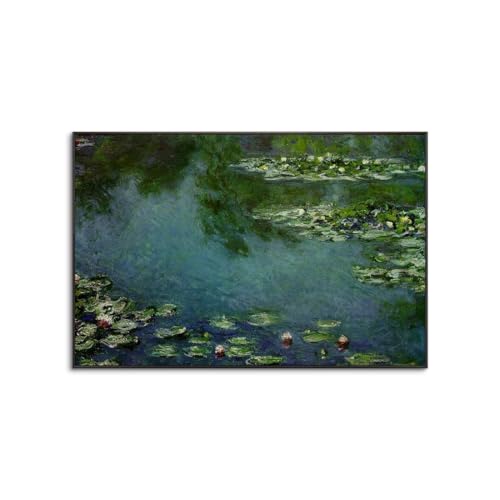 クロード・モネ アートパネル 世界の名作 フランス印象派の画家の傑作 風景画 海の絵 風景画 HDプリント レプリカ 自宅 寝室 絵画 バスルーム リビングルーム オフィス バー エントランス 幸運の絵画 完成品 アルミ合金枠きの完成品 (50x70cm(
