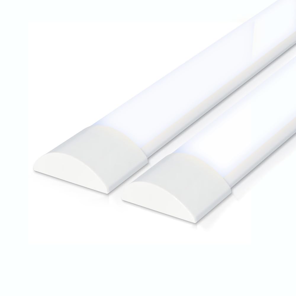 Lot de 2 réglettes LED 120 cm 40W 4800 lumens 6400K blanc froid IP20 Samsung SMD