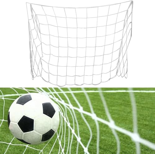 Hominas Fußballnetz 3x2 m Sport Ersatz Fußballtornetz Polypropylenfaser Wetterfeste Zubehör für Fussball Trainingspraxis für Fußballtore auf dem Spielplatz