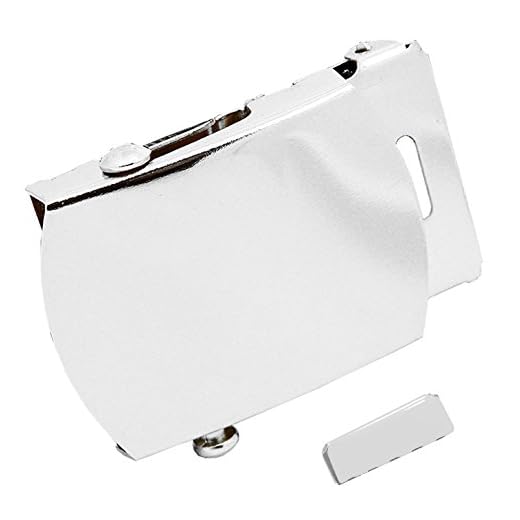 Build A Belt Classic Silver Slider 1.25" Wide Buckle