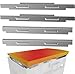 Wind Guards for Blackstone 36 Inch Griddle, Blackstone Griddle Accessories, Stainless Steel Magnetic Wind Screen, Compatible with Rear Grease Cup, Hood and Side Shelf, Gas Saving, Silver
