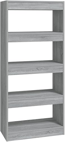 Miniatura 3 de BIGBARLEY Gabinete de mediados de siglo, organizador de almacenamiento de madera, estantería para dormitorio, sala de estar, gabinete de libros,