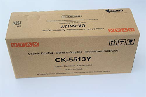 Cartouche Jaune Triumph Adler 1T02VMAUT0 CK-5513Y de 6000 Pages pour Imprimante Laser