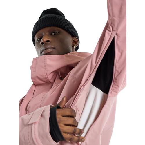 Burton Jaqueta de neve masculina Frostner 2L Anorak (EUA, alfa, GG, regular, regular, blush em pó)