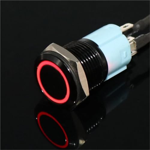 Interrupteur LED 220V à bouton-poussoir pour tableau de bord et domotique