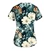 Womens Scrubs Tops Plus Size Blue Stretch Medical Tops Black Petite Stretchy Scrub Cute Print Nurse Shirts Nurse Uniforms