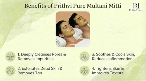 Image of Multani Mitti & Beetroot Powder Combo | 200g Each | 100% Organic Face & Hair Pack | Double Filtered Fuller's Earth for Natural Glow & Skin Brightening | Deep Cleansing Clay Mask | Pack of 2