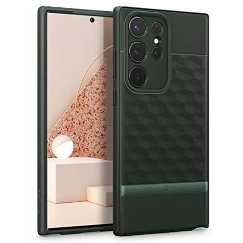 Caseology Parallax Hülle Kompatibel mit Samsung Galaxy S23 Ultra Hülle - Midnight Green Cover