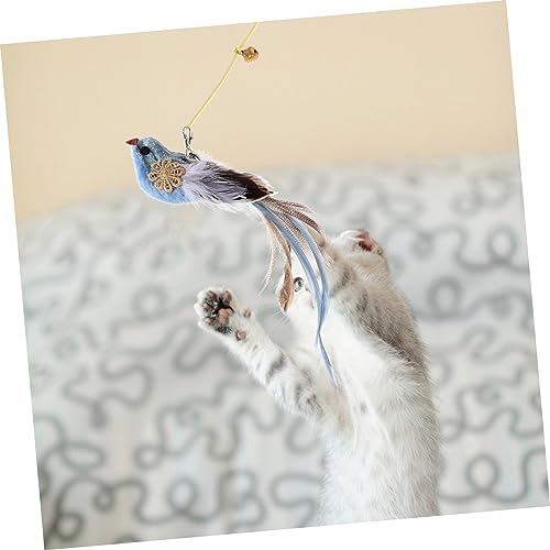 GANAZONO pássaro gato brinquedo recargas de brinquedo de varinha de gato brinquedos de pássaros pequ