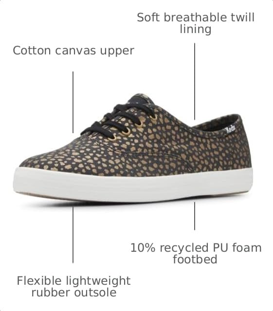 Image of Keds Womens Champion Glitter Lace Up