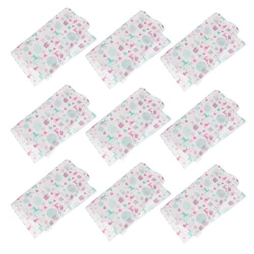 STOBAZA 50 Unidades Unidades Papel de Embalaje Antiadherente para Sándwiches y Alimentos Papel Encerado Resistente Grasas para Fiestas Picnics y Empaques Creativos