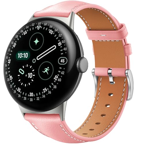 Bracelet Pixel Watch 4 cuir véritable pour remplacer le silicone 45mm