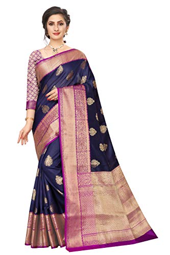 Silk Zone Women's Heavy Banarasi Art Silk Saree With Unstitched Blouse Piece product image 7