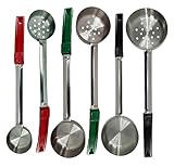Stainless Steel Portion Control Serving Spoons | Combo Packs (2oz, 4oz, 6oz Solid & Perforated)
