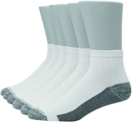 Hanes Ultimate mens Socks, 6-pair Hanes Ultimate Men s 6 Pack Ultra Cushion FreshIQ Odor Control with Wicking Ankle Socks White, White, One Size US