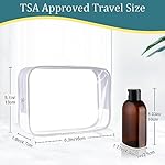 Cosywell Travel Bottles for Toiletries 4pcs 3.4oz Travel Shampoo and Conditioner Bottles TSA Approved Travel Size Containers Leak Proof Small Plastic Squeeze Bottles with Flip Cap - Image 2