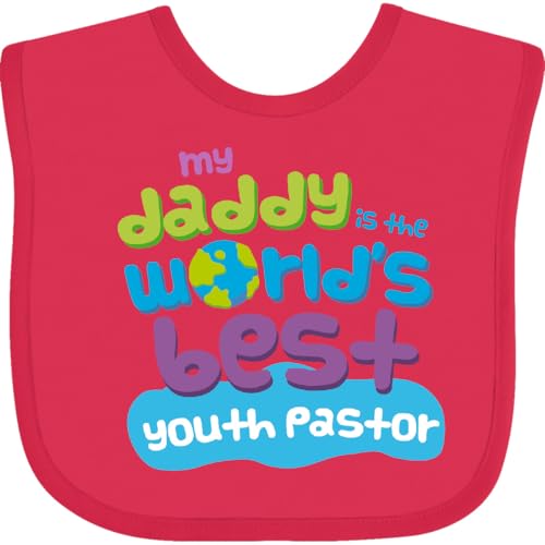inktastic Youth Pastor Daddy Quote Baby Bib