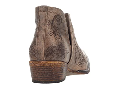 Image of ROPER Womens Ava Leopard Snip Toe Casual Boots Ankle Low Heel 1-2 inch