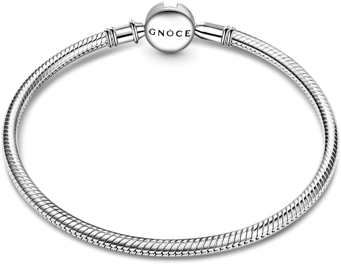 GNOCE Tree of Life Basic Snake Chain Bracelet 925 Sterling Silver Love Mom Charms Bracelet Jewelry Gift for Women Wife